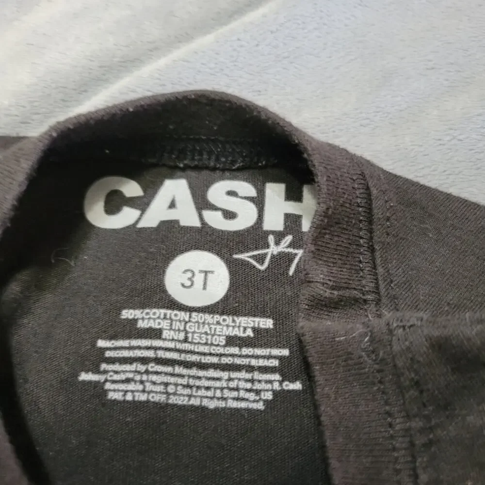 Cash Johnny Cash Man‎ In Black Graphic Tee Boy 3t